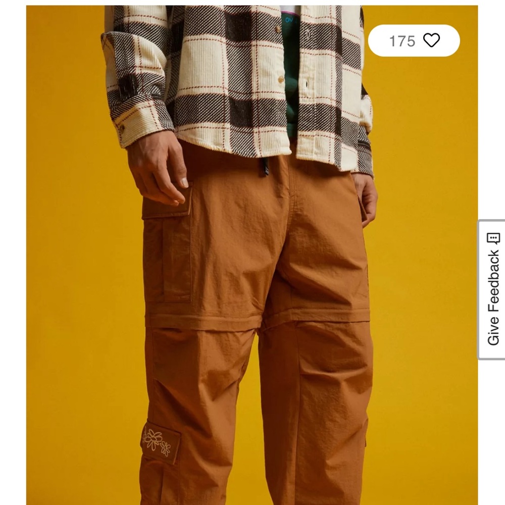 Obey Tan Cargo Pants for Men